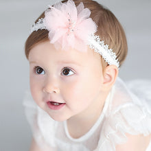Load image into Gallery viewer, New Hair Accessories for Little Girls - Baby Flower and Crown Headbands Assorted Bow Pearl Lace Hair Band
