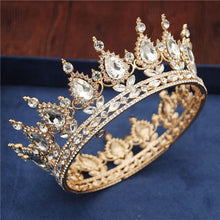 Load image into Gallery viewer, Crystal Bridal or Quince Tiara Baroque Your Majesty Crowns
