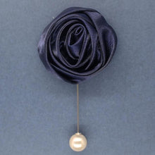 Load image into Gallery viewer, Satin Rosette Flower Boutonniere for Wedding Party-Groomsmen-Groom
