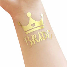 Load image into Gallery viewer, Team Bride To Be Sash- Veil-Tattoo sticker-Balloon for Bachelorette Party Bridal Shower
