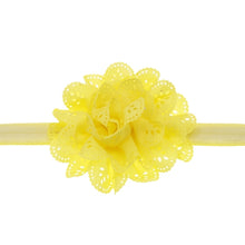 Load image into Gallery viewer, Mesh Baby Headband Fashion-Girls Flower-Elastic Hairband with Rosette
