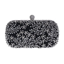 Load image into Gallery viewer, Women&#39;s Clutch Bag Crystal Pearl Clutch Purse Luxury Handbag Embroidery Evening Bag
