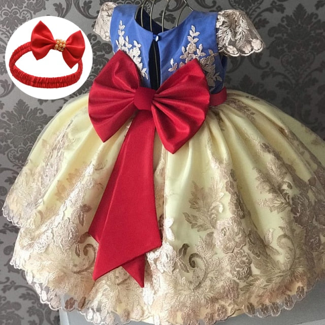 Ultra Elegant Embroidered Flower Girl's Dresses-Ages-12M to 24 Months-Wedding Dresses-Birthday