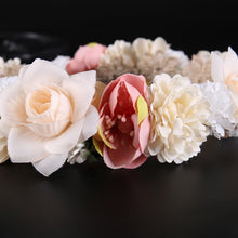 Load image into Gallery viewer, Bohemian Hair Wreath - Bridal Floral Hair Wreath
