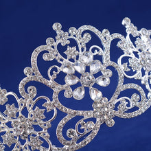 Load image into Gallery viewer, Illusion Crystal Rhinestone Royal Princess Bride or Quinceañera Tiara-Crown

