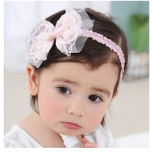 Load image into Gallery viewer, Adorable Rose Baby Headbands and Bows- Flowers Hair Accessories for Baby Girls
