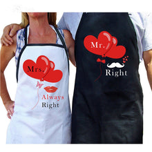 Load image into Gallery viewer, Wedding Couple Kitchen Aprons-Gifts for the Mr and Mrs
