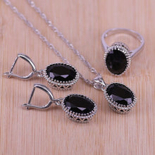 Load image into Gallery viewer, Top Quality Exquisite Women Necklace-Earring-Ring Fashion Jewelry Sets in Zircon Crystal
