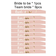 Load image into Gallery viewer, Combined Sale Party Sash Satin Team Bride To Be Sash Bachelorette Party Satin Ribbon Bridal Shower Decoration Supplies
