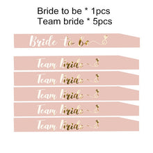 Load image into Gallery viewer, Combined Sale Party Sash Satin Team Bride To Be Sash Bachelorette Party Satin Ribbon Bridal Shower Decoration Supplies
