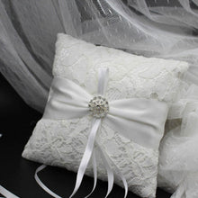 Load image into Gallery viewer, Assorted Styles Lovely Ring Bearer Pillows Decorated with Lace and Pearls

