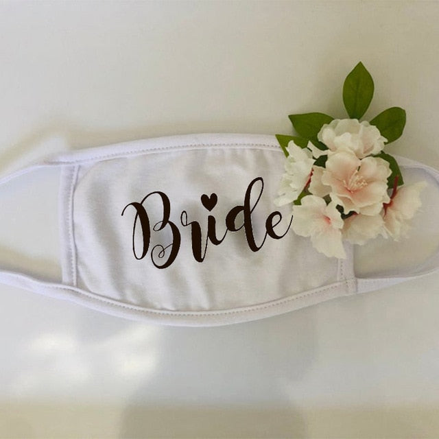 Groom Bride to be Masks - Bridesmaid gift Wedding engagement bachelorette party bridal shower Couple Honeymoon travel masks