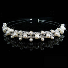 Load image into Gallery viewer, Princess Wedding Bridal Flower Girl Tiara-Crown-Headband Crystal Rhinestone Jewelry Hair Accessories
