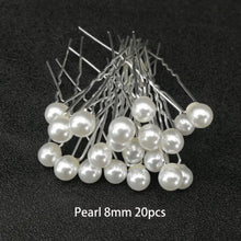 Load image into Gallery viewer, Women U Shape Hair Clips Bobby Pins for Women Girls Brides Hairstyling Tools Accessories Crystal Pearl Hairpins Metal Barrettes
