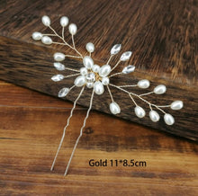 Load image into Gallery viewer, Women U Shape Hair Clips Bobby Pins for Women Girls Brides Hairstyling Tools Accessories Crystal Pearl Hairpins Metal Barrettes

