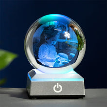 Load image into Gallery viewer, Personalized Crystal Photo Ball Customized Picture Sphere
