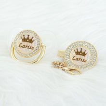 Load image into Gallery viewer, Personalized Crown Name Bling Novelty Baby Pacifier Gift or Favor
