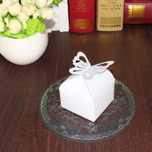 Load image into Gallery viewer, Laser Cut Butterfly Shaped Top Box-Candy Favor or Chocolate Souvenier Container
