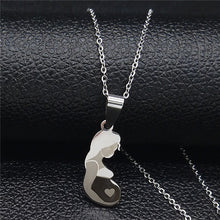 Load image into Gallery viewer, Mom Daughter Stainless Steel Chain Necklace Silver Color Necklaces Pendants Jewelry Mother&#39;s Day Christmas Gift
