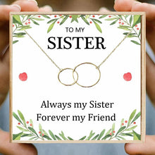 Load image into Gallery viewer, Double Circle Sister Necklace-Best Friend
