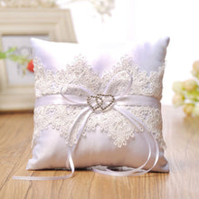 Load image into Gallery viewer, Assorted Styles Lovely Ring Bearer Pillows Decorated with Lace and Pearls
