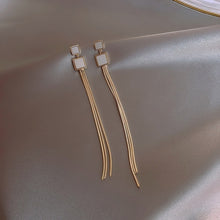 Load image into Gallery viewer, Long Drop Fashion Earrings for Women with Heart Tassel  or Crystal Bow or Butterfly Design
