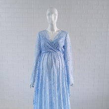 Load image into Gallery viewer, Boho Style Lace Maternity Gown- Dress For Photography Session
