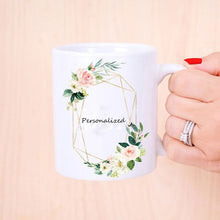 Load image into Gallery viewer, Personalized Name Coffee Mug Mother of the Bride groom Bridesmaid gift Wedding engagement Bridal shower Bachelorette Party favor
