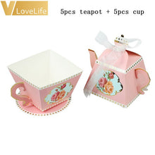 Load image into Gallery viewer, 10Pcs Candy Boxes Tea Party Favors Wedding Gifts For Guests Bridal Shower Birthday Party Baby Shower Decoration
