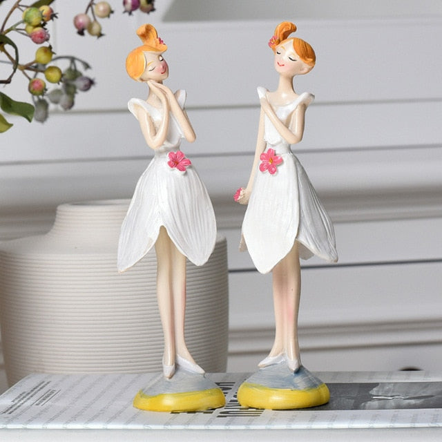 Beautiful Angel Resin Craft Fairy Figurines Wedding Gift Home Decoration