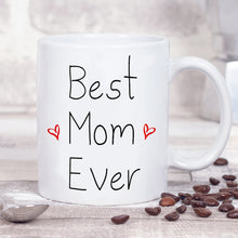 Load image into Gallery viewer, Best Mom Ever Milk Mugs 11oz Black White Ceramic Mugs Mother Birthday Gift Milk Cup Mom Mamma Gift Coffee Cups
