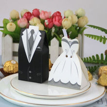 Load image into Gallery viewer, 50pcs Hot sale wedding favor candy box Bride Groom. Wedding invitation gifts,party decoration supply.decoracion boda sweet box
