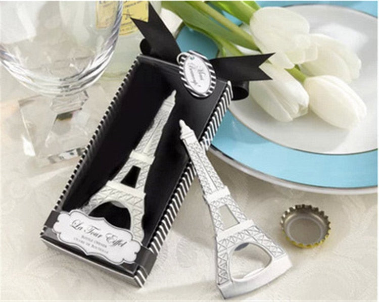 50pcs/lot Wedding Favor  Creative The Eiffel Tower Bottle Opener Home Party Item Best Gift