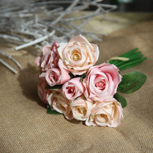Load image into Gallery viewer, Romantic Rose Artificial Silk Flower Casual Bouquet - Wedding Decoration
