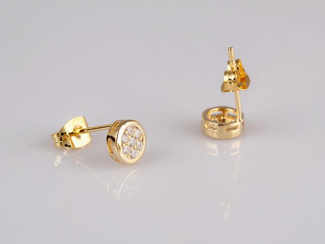 Exquisite Zirconia Stud Earrings Gem Wedding Engagement Stud Earring Bridesmaid Jewelry Gifts