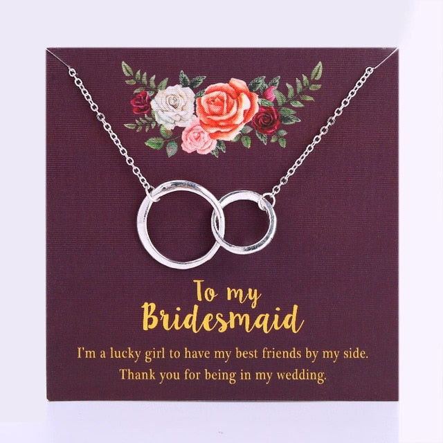 Bridesmaid-Maid of Honor-Wedding-Necklaces-Jewelry-Best Friends