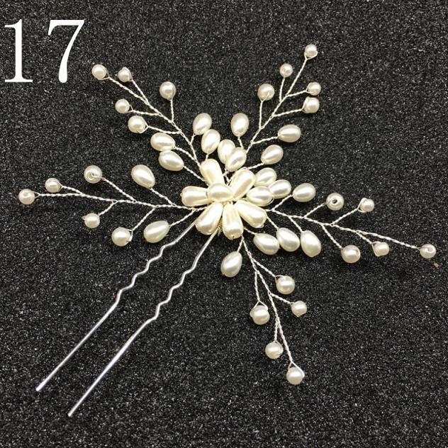 Gold Prom Bride Bridesmaid Hair Accessories Pearl Hair Pin Clip Luxury Crystal Rhinestone Wedding Hairpins Sticks For Women