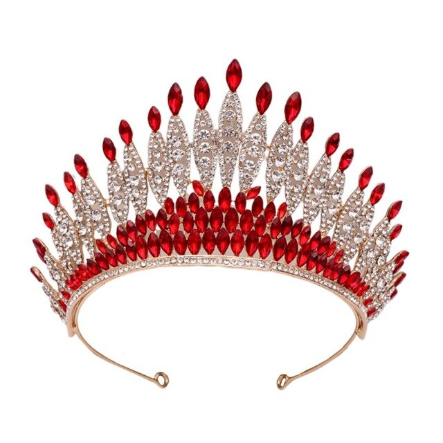 Bridal Head Jewelry Artificial Crystal Rhinestone Inlaid Bride Crown Headband