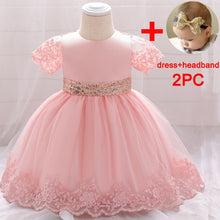 Load image into Gallery viewer, Fancy Sequin Bow Dresses for Flower Girl and Delicate Embroidered Style-Vestidos de Fiesta para Niñas
