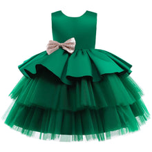 Load image into Gallery viewer, Baby-Toddler Fluffy Tutu Big Bow Dress-Birthday Party- Flower Girl Wedding Dress
