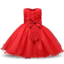 Load image into Gallery viewer, Princess Rosette Flower Girl Dress -Wedding- Birthday Party Kids Dresses For Girls
