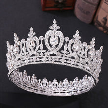 Load image into Gallery viewer, Imperial Queen Bridal Crown or Quinceañera Diadem Head Piece
