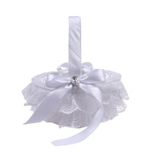 Load image into Gallery viewer, Dainty Lace Flower Girl Baskets-Wedding Accessories
