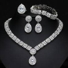 Load image into Gallery viewer, Exquisite Four Piece Classic Wedding Jewelry Set for Brides
