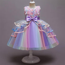 Load image into Gallery viewer, Pretty Pastels Flower Girls Dresses-Rainbow and Dotted Style-Birthday Party-Princess
