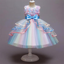 Load image into Gallery viewer, Pretty Pastels Flower Girls Dresses-Rainbow and Dotted Style-Birthday Party-Princess
