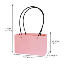 Load image into Gallery viewer, 1pc Portable Kraft Waterproof Flower Gift Bag-Box with Handle-Rose Box
