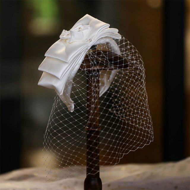 New Hairband Bows - Headband Assorted Styles - Vintage -  Fairy - Bridal Wedding - Communion