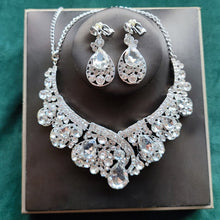 Load image into Gallery viewer, Affordable Bridal Jewelry Sets of Necklace-Earrings for Weddings-Quinceañera-Evening Events
