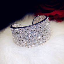 Load image into Gallery viewer, Luxury Bridal Bracelets  S925 Silver Cubic Zirconia- Bride-Bridesmaids
